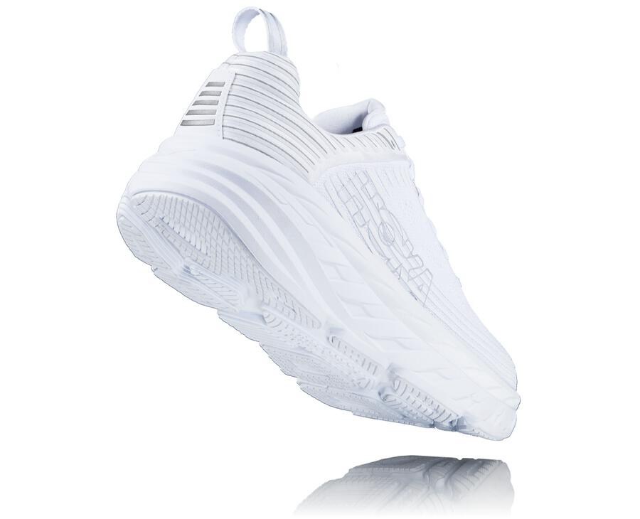 Hoka Australia One One Bondi 6 - Mens Running Shoes White - NQAVH-1469